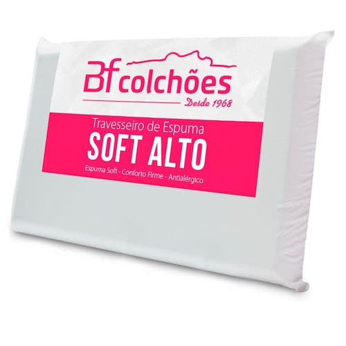 Travesseiro Alto Espuma Ortopédico Soft Conforto Firme 50x70x14cm - BF Colchões é boa?