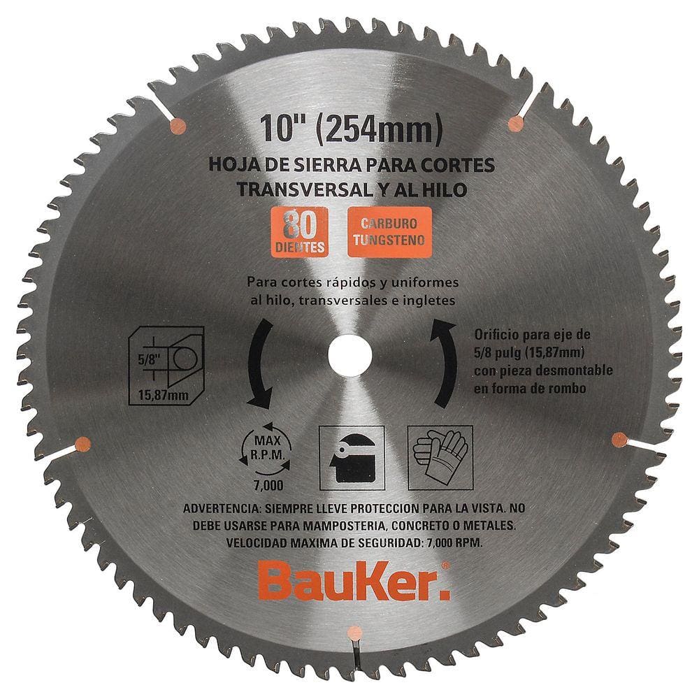 Lâmina de Serra Circular 10” 80 Dentes Alumínio Natural