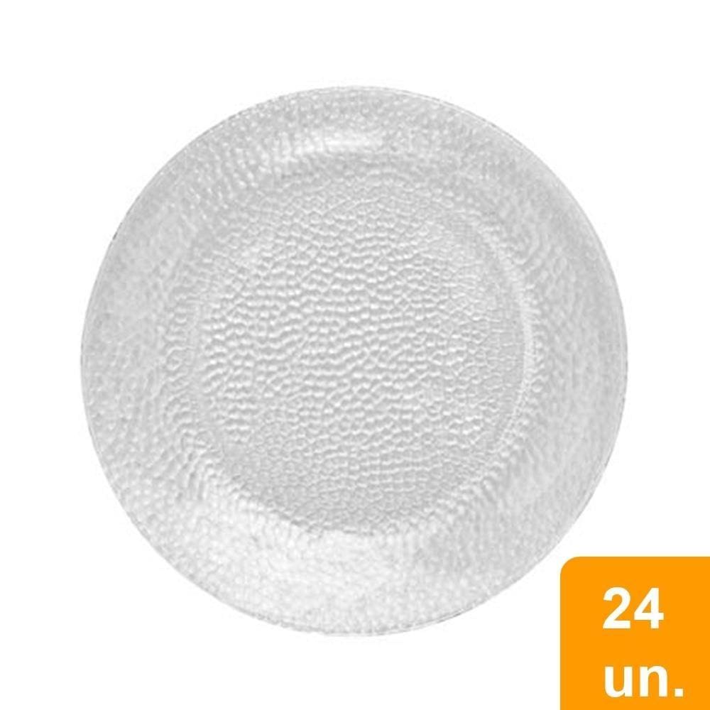 Conjunto de Pratos Fundos Duralex Acqua Vidro 24 peças