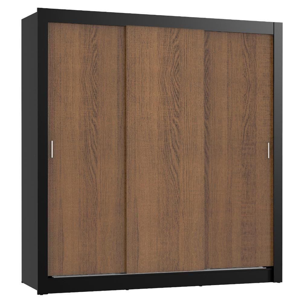 Guarda Roupa Casal Lyon 3 Portas de Correr 2 Gavetas Madesa