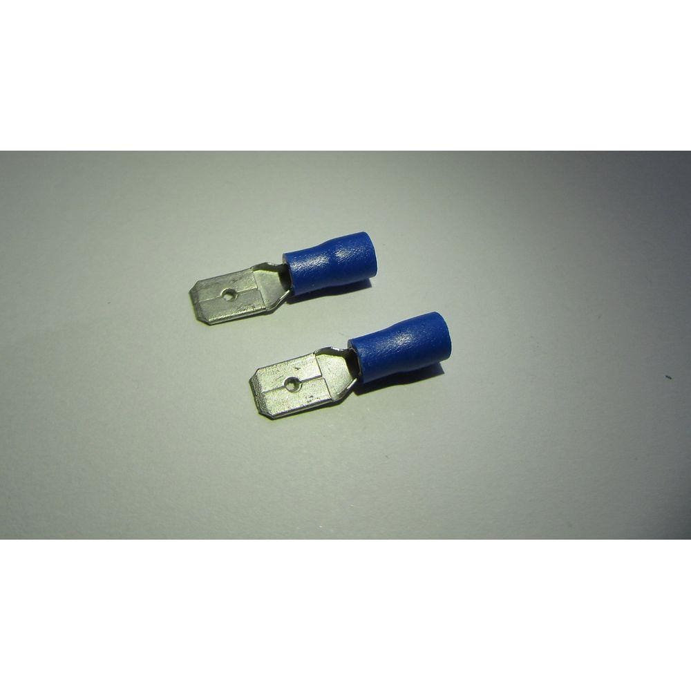 Terminal Macho Azul Para Fio/Cabo 1,5-2,5Mm2 Com 5 Peças