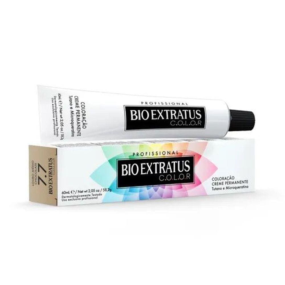 Coloração Bio Extratus 7.7 Louro Médio Chocolate 60ml