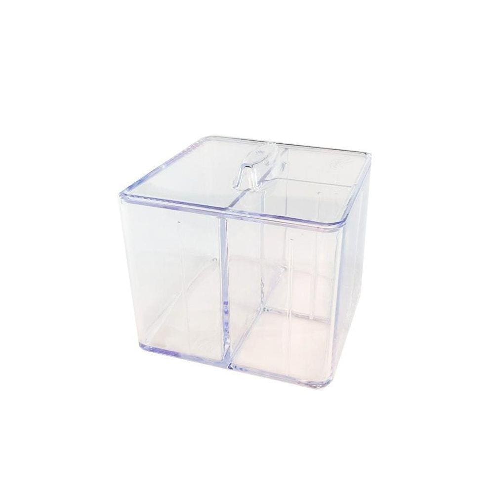 Organizador E Porta Algodão Protea Acrílico Transparente