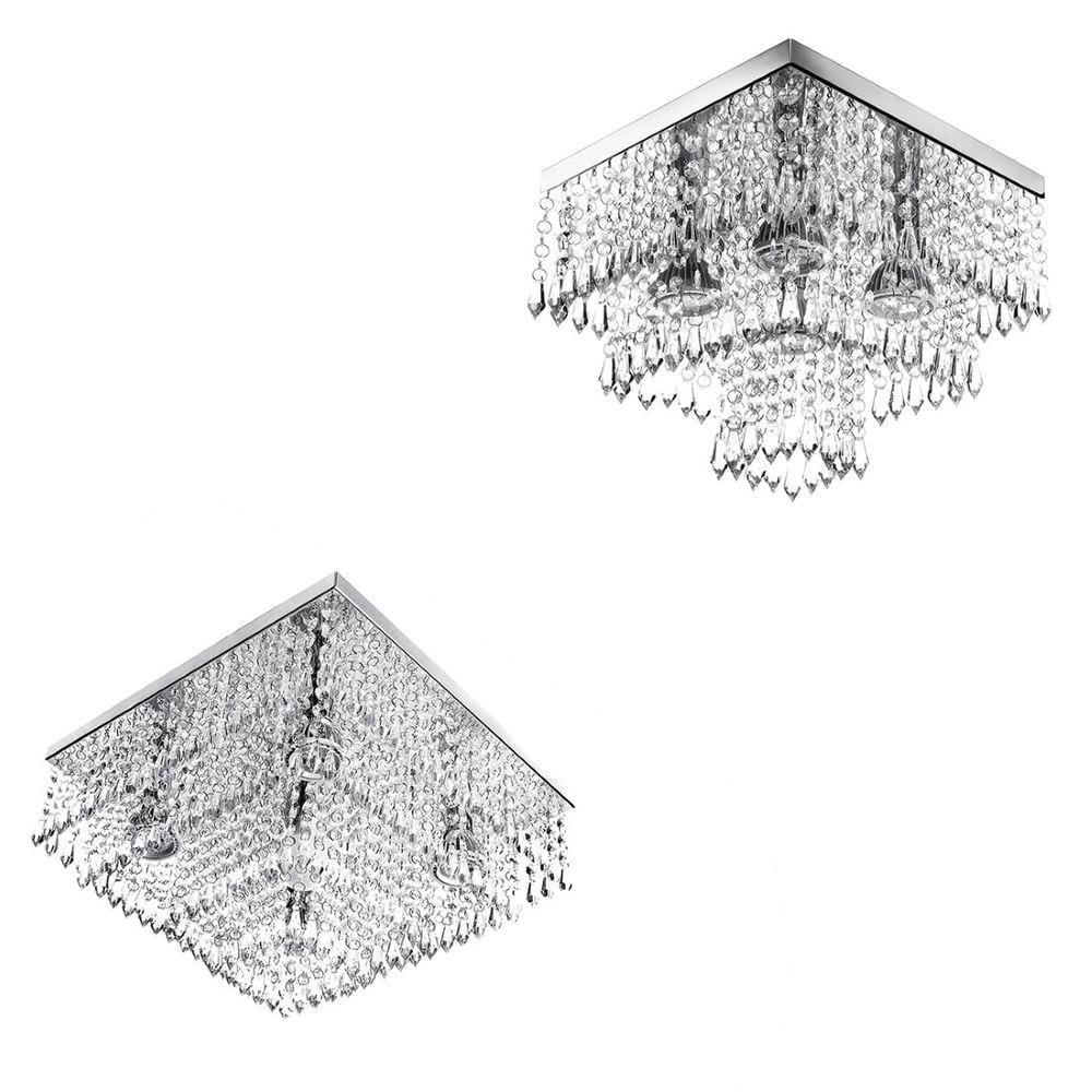 Kit 2 Lustres Cristal Acrilico Sweet 30x30 + Dream 40x40