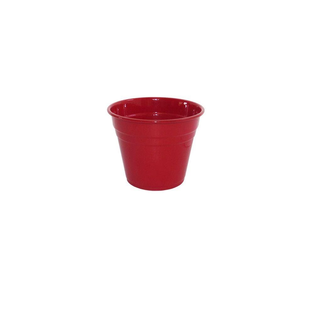 Vaso Aluminio P 11x9cm Vermelho Alumínios Vulcão