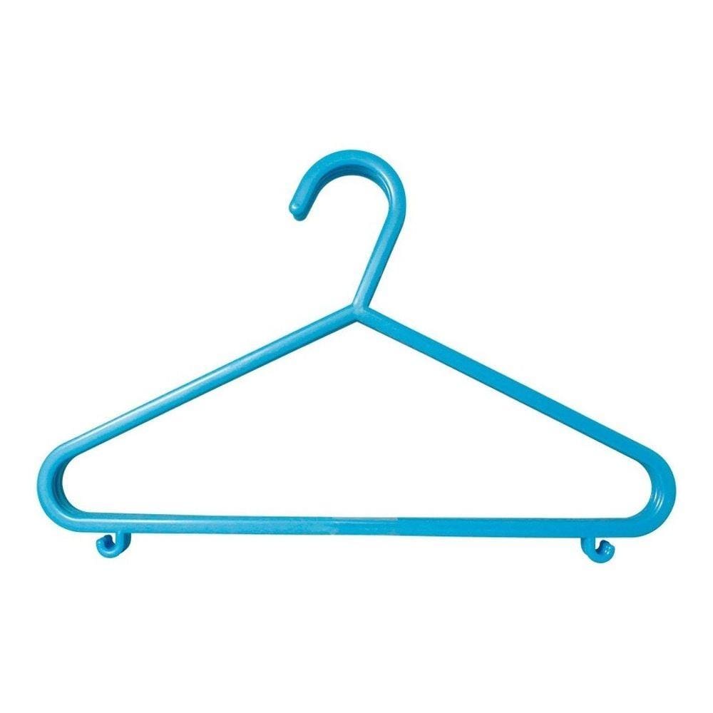 Kit 06 Cabides Infantil Azul Clingo C0047