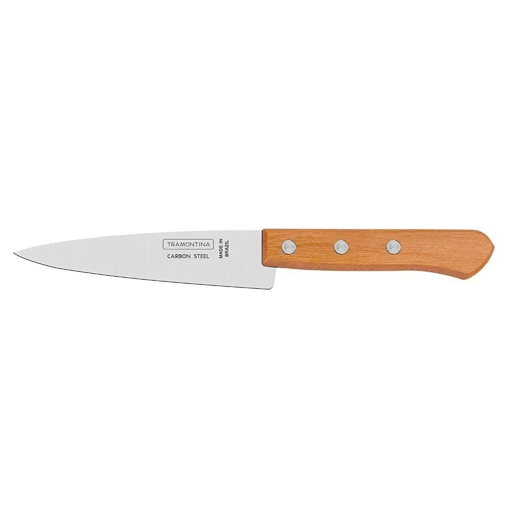 Faca Peixeira Tramontina 5” Aço Carbono Cabo Madeira 12 Peças