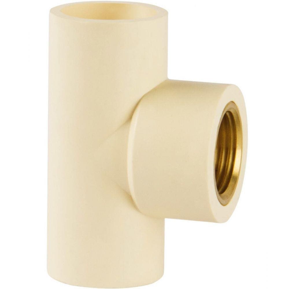 Tê de Transição Fêmea Super CPVC Latão 22x3/4” Amanco