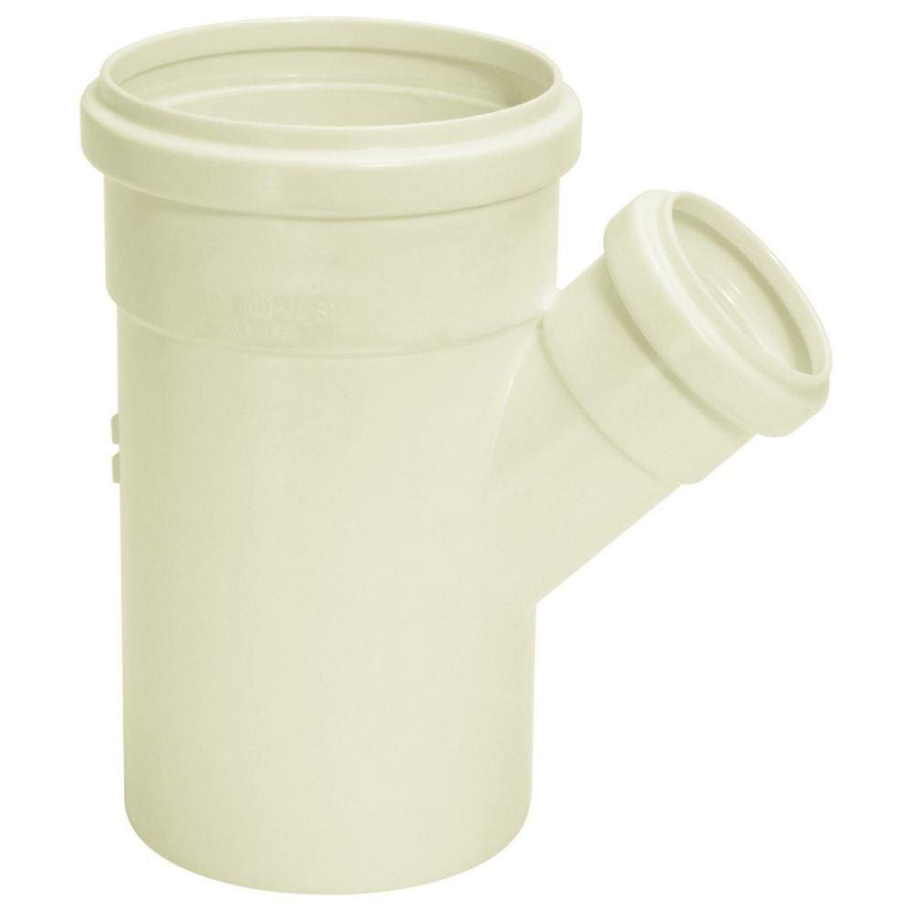 Junção Simples de Redução Esgoto 100x75MM Amanco