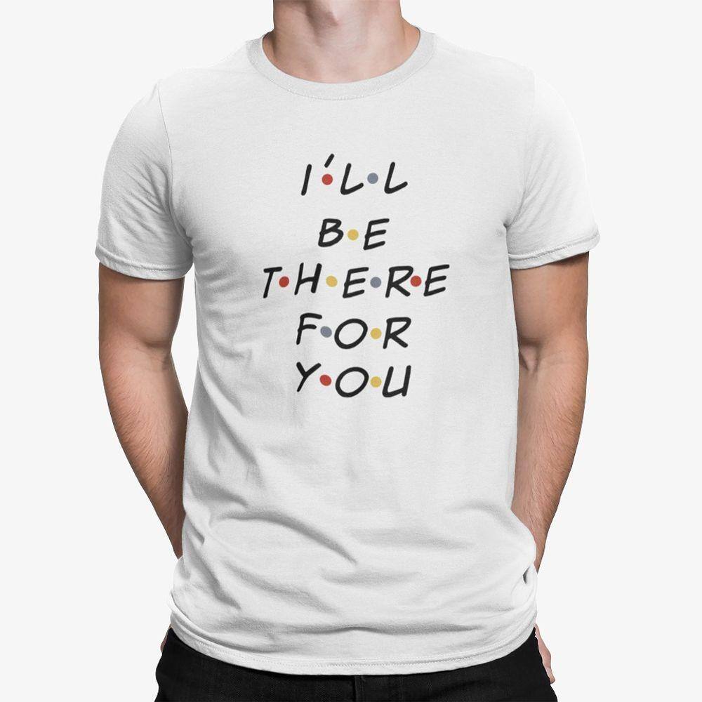 Camiseta ECF Masculina ILL Be There For You Manga Curta Branca Poliester