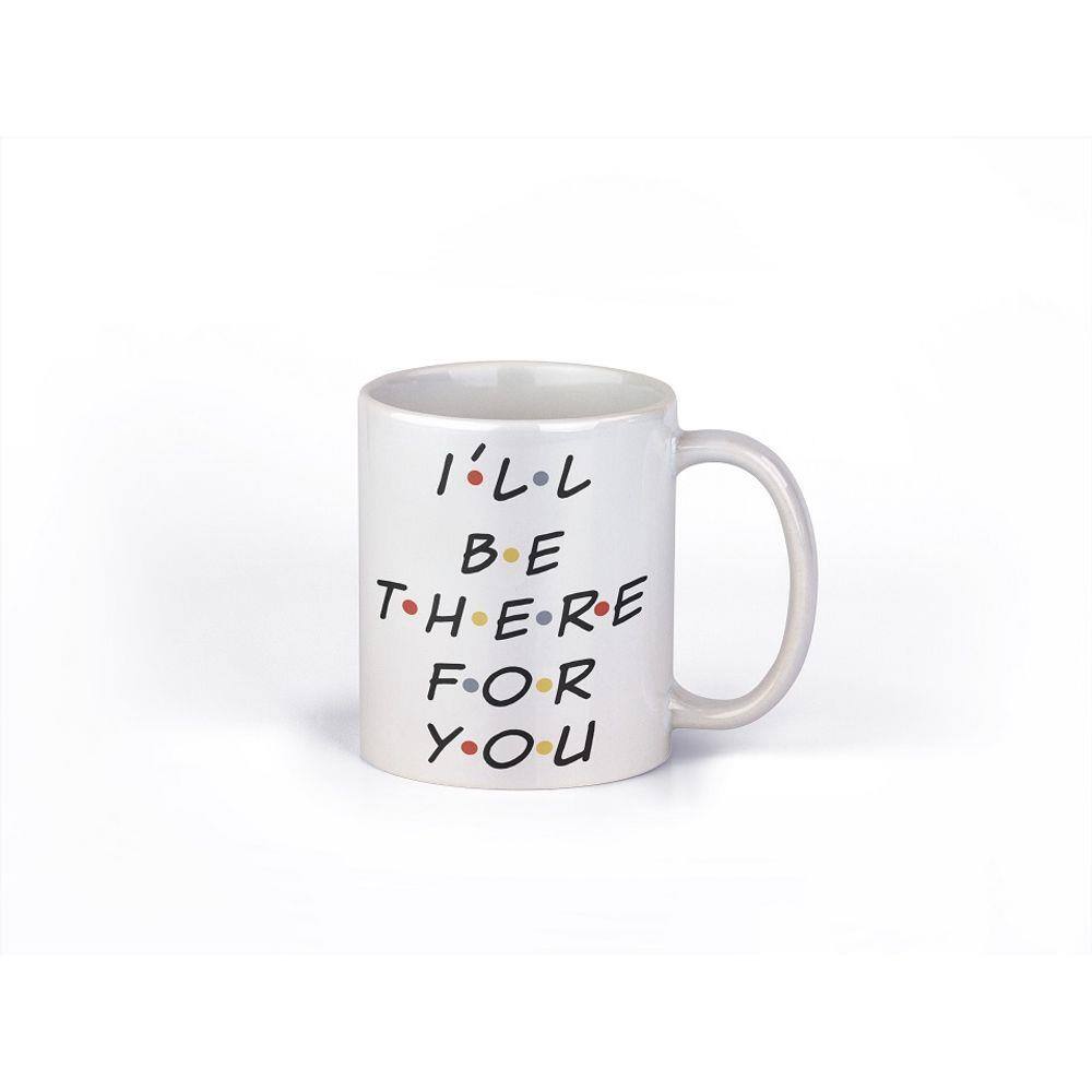 Caneca ECF ILL Be There For You Branca Porcelana 325ml