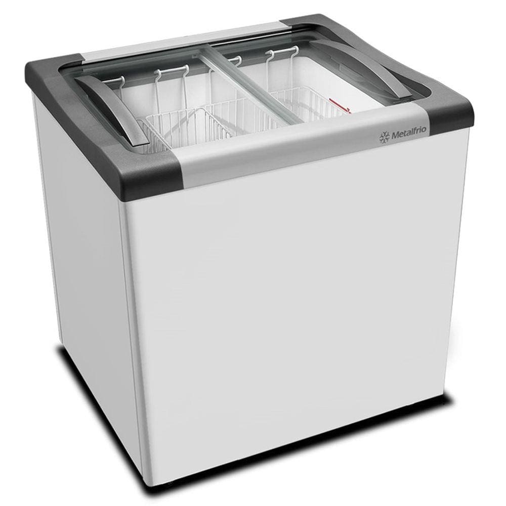 Freezer Expositor Horizontal Congelados Tampa Vidro 144 Litros NF20 - Metalfrio 127V