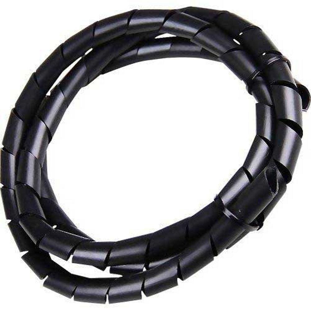 Espiral Organizador De Cabos Preto 3/4"X2m