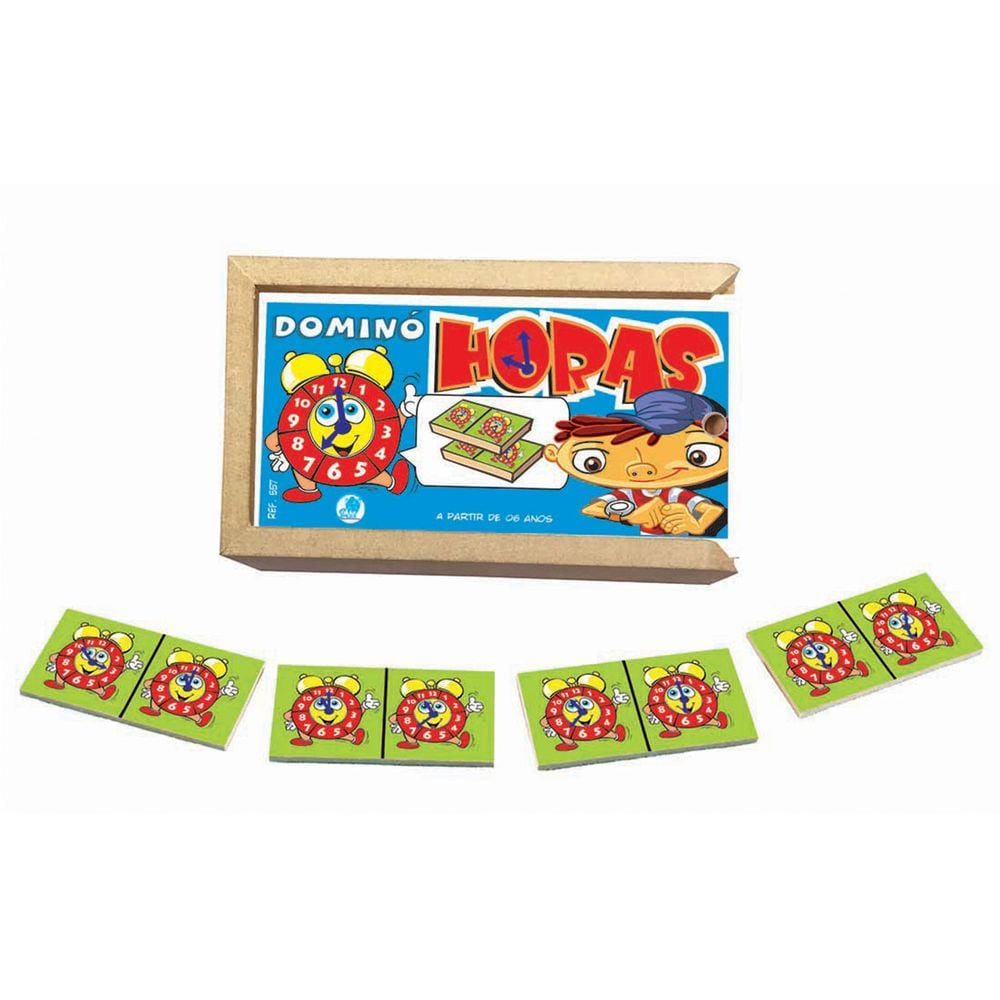 Jogo de Dominó Infantil Horas
