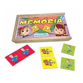 Mini Jogo da Memória Infantil Bichinhos Coloridos 6 pares