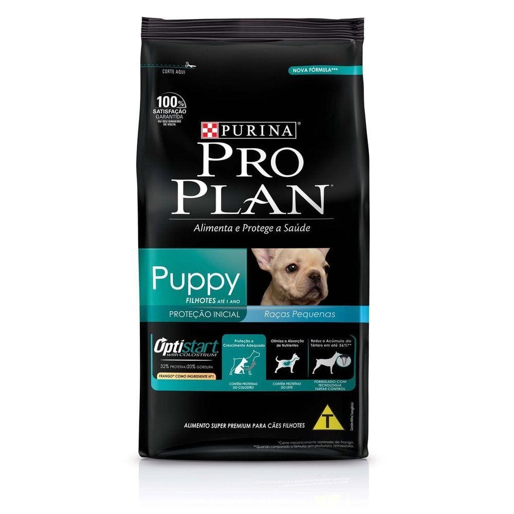 Ração proplan puppy raças pequenas filhotes 1 kg