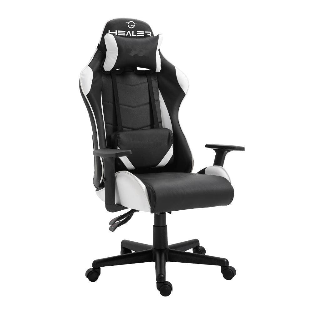 Cadeira gamer reclinável Quest Healer preto/branco