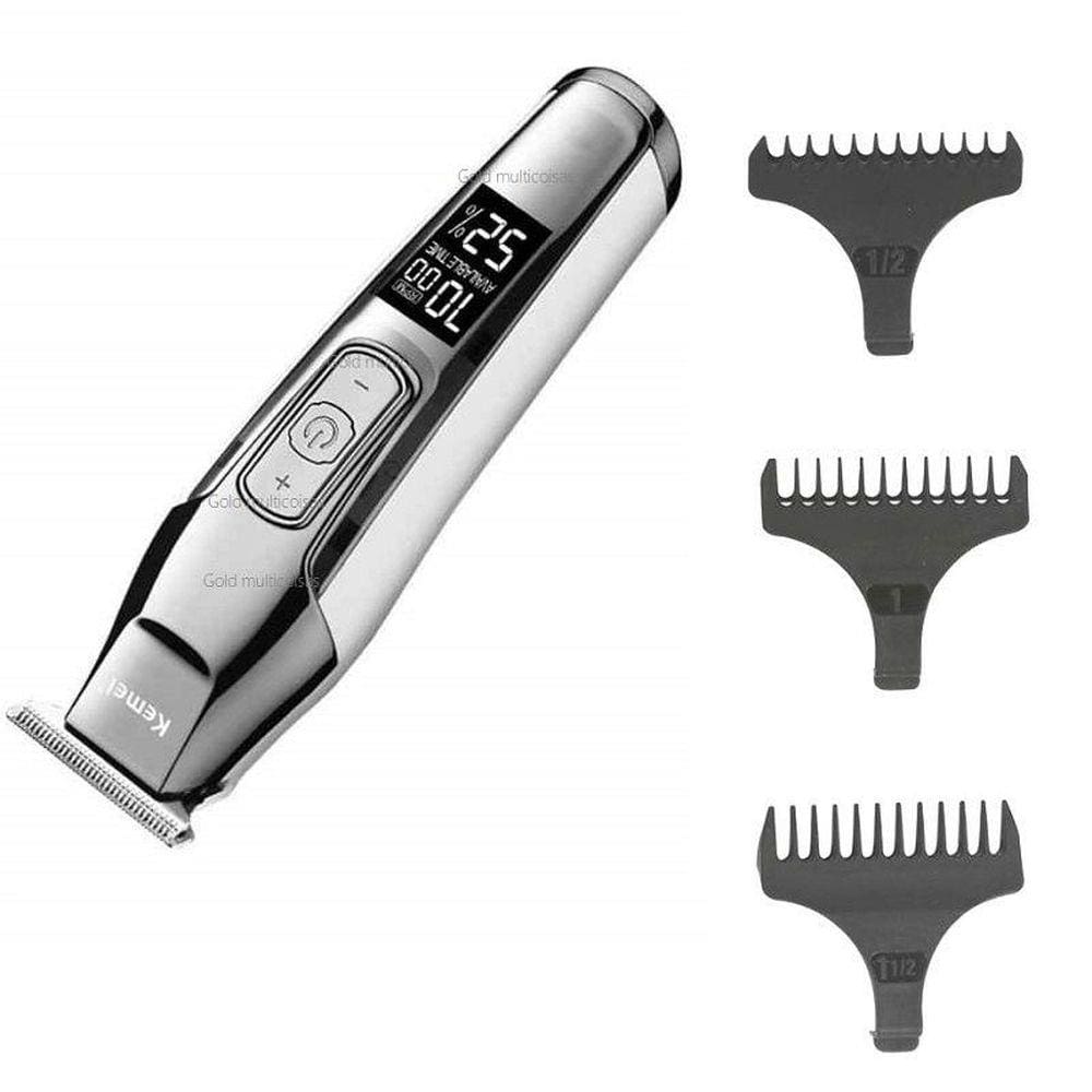Maquina Acabamento De Cabelo e Barba S/Fio Kemei Km-5027