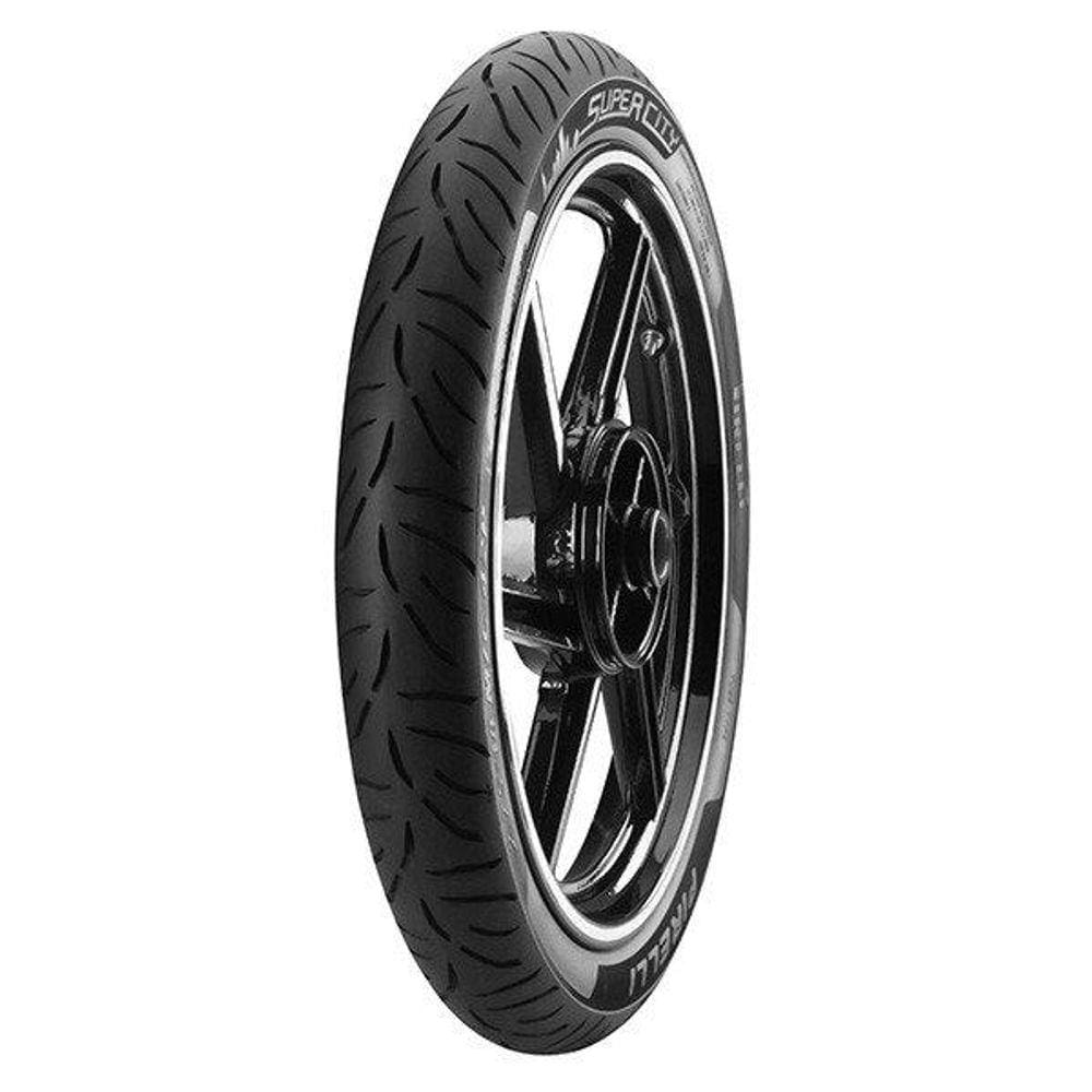 Pneu Moto  Pirelli Aro 18 Super City 80/100-18 47P TL FRONT