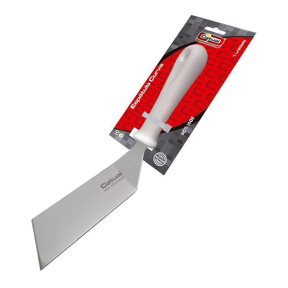 Espatula Curva Para Cozinha Profissional Inox