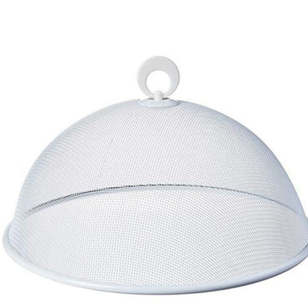 Tela Protetora Para Alimentos Em Metal Branca 25Cm - Mimo