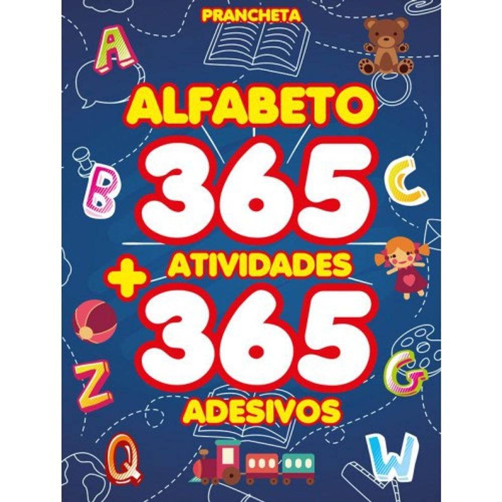 Livro - Alfabeto Prancheta 365 Atividades + 365 Adesivos 01