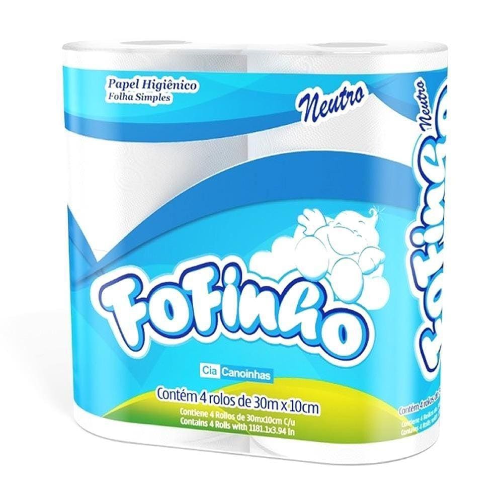 Papel Higiênico Fofinho 04 Rolos De 30m cada