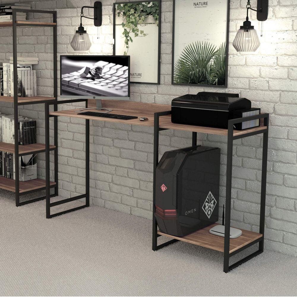 Escrivaninha MD135 Mais Decor Sienna/Preto