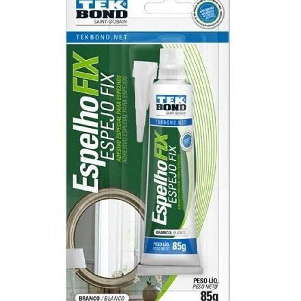 Cola Fixa Espelho Tekbond Branco 85Gr