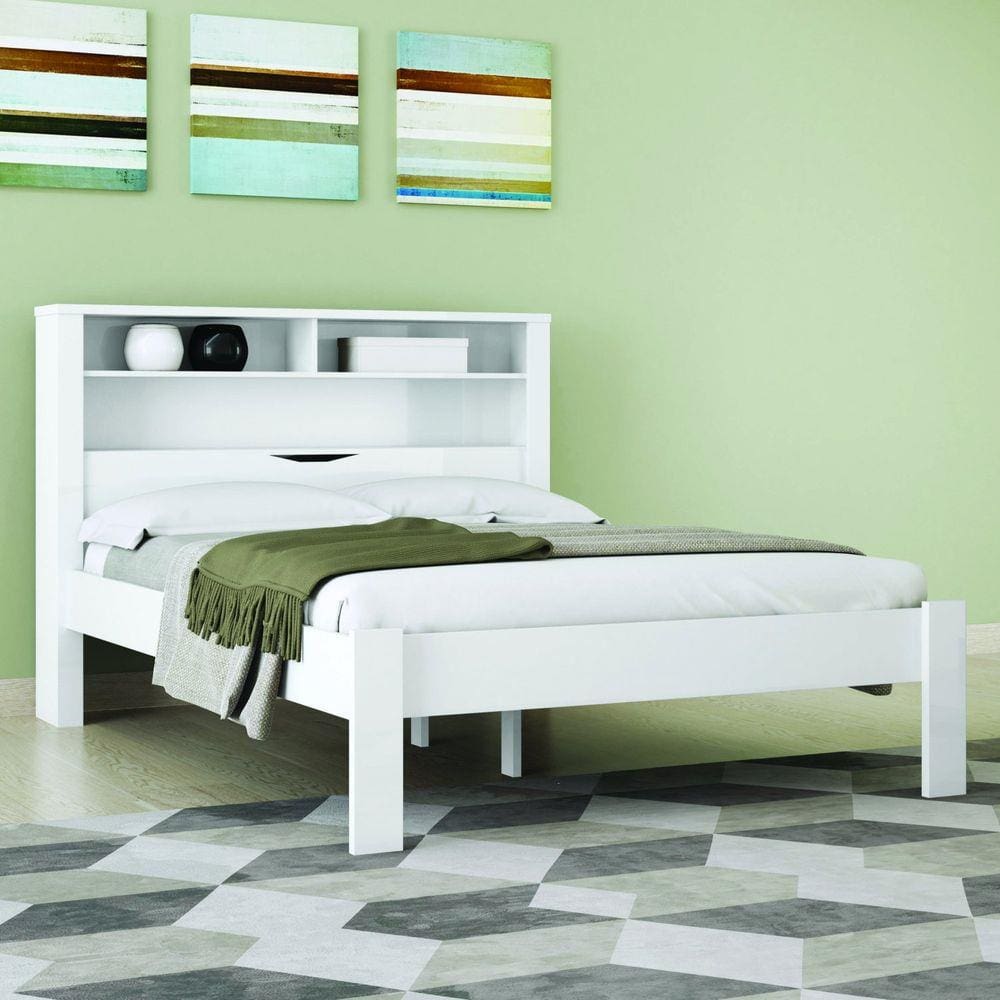 Cama Casal 2 Nichos Invicta Santos Andirá Branco