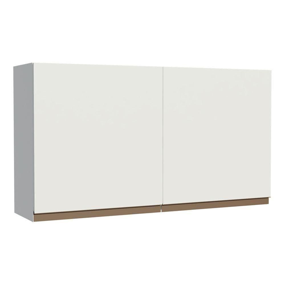 Armário Aéreo Reims 120cm 2 Portas Branco Madesa