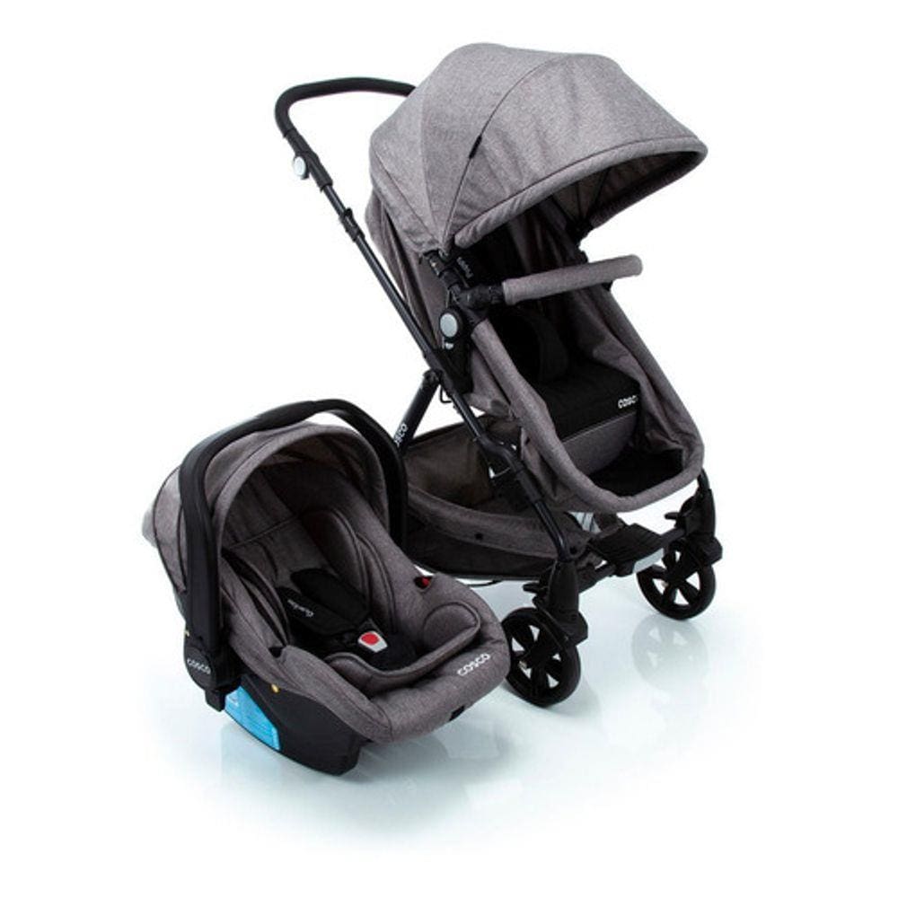 Travel System Poppy Duo Cosco - Cinza Mescla