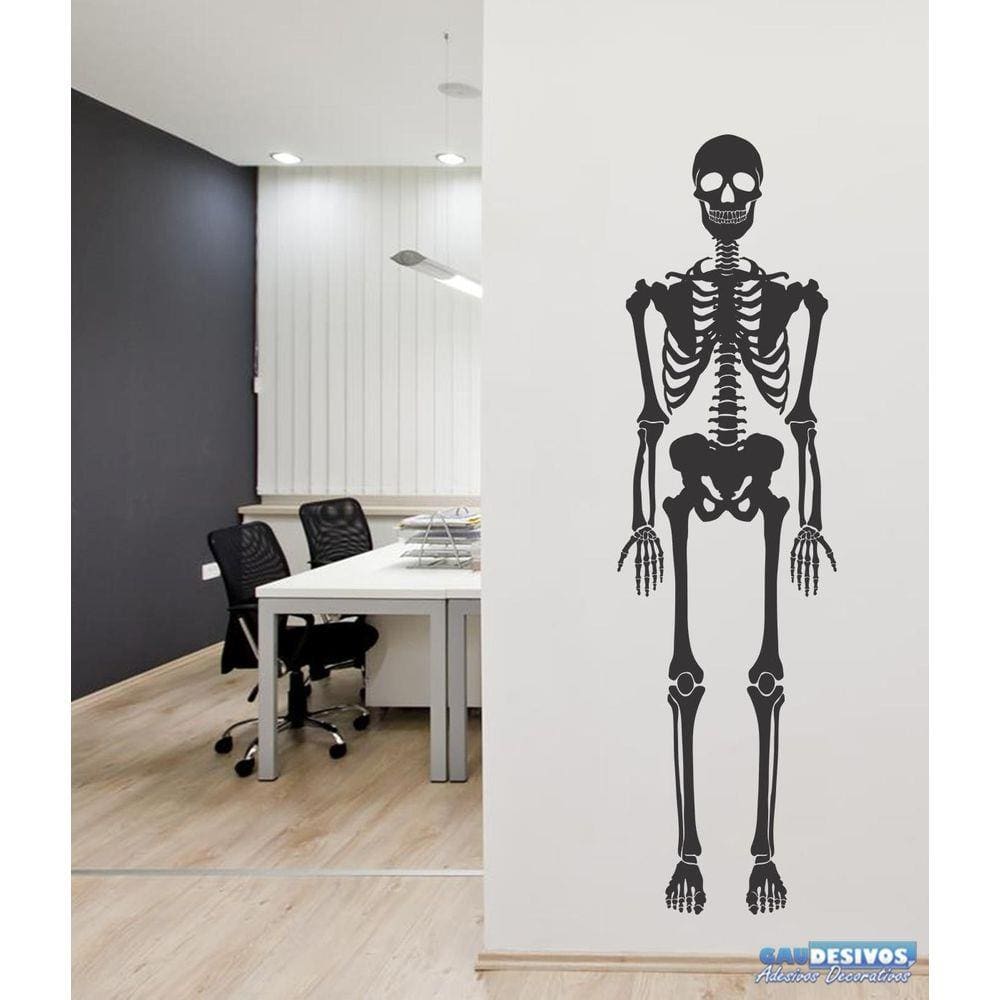 Adesivo Decorativo De Parede Esqueleto Humano