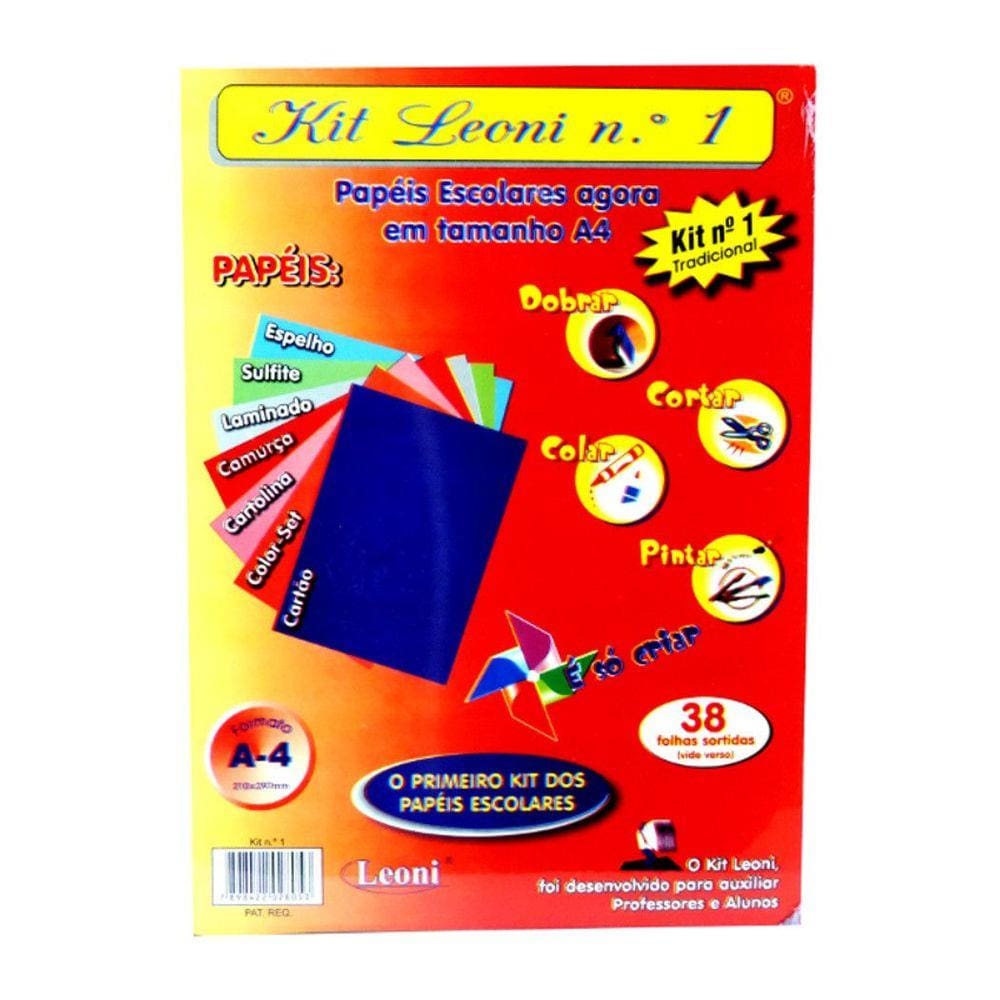 Kit Leoni Nº 1 Papéis Escolares