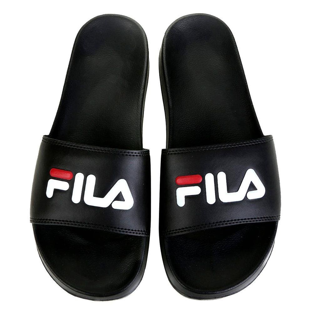 Chinelo Slide Fila Drifter Basic - Preto e Vermelho