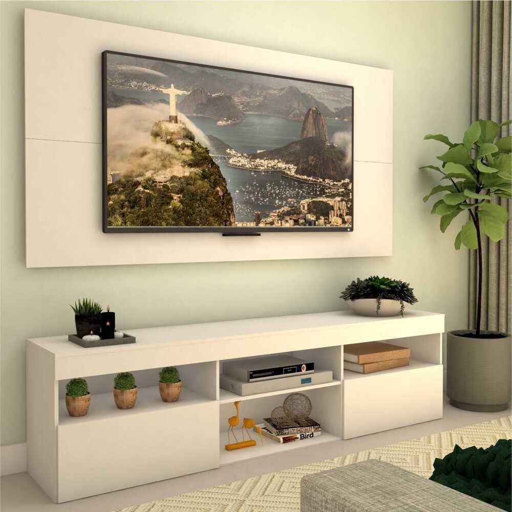 Rack com painel p/ TV 65\" e 2 portas Toronto Multimóveis