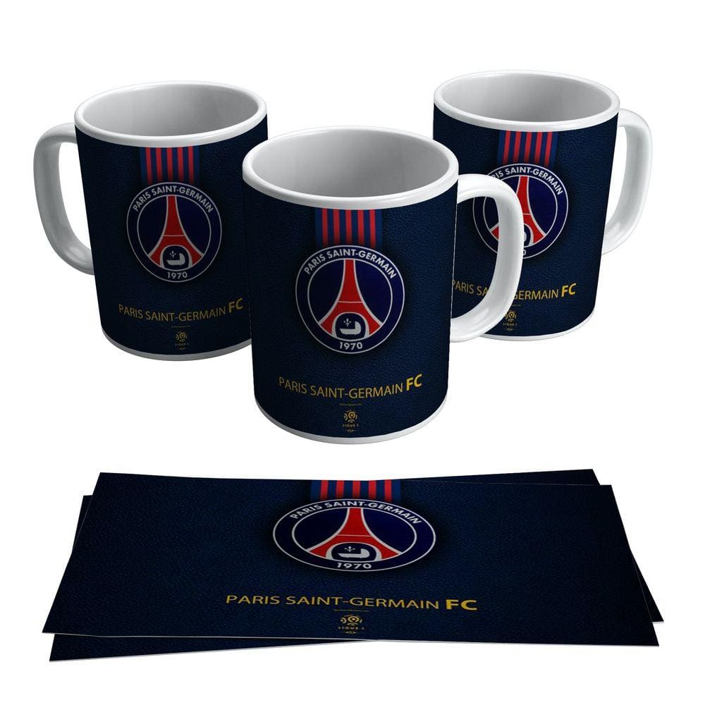 Caneca PSG Time Francês Neymar Escudo Brasão Logo Marca
