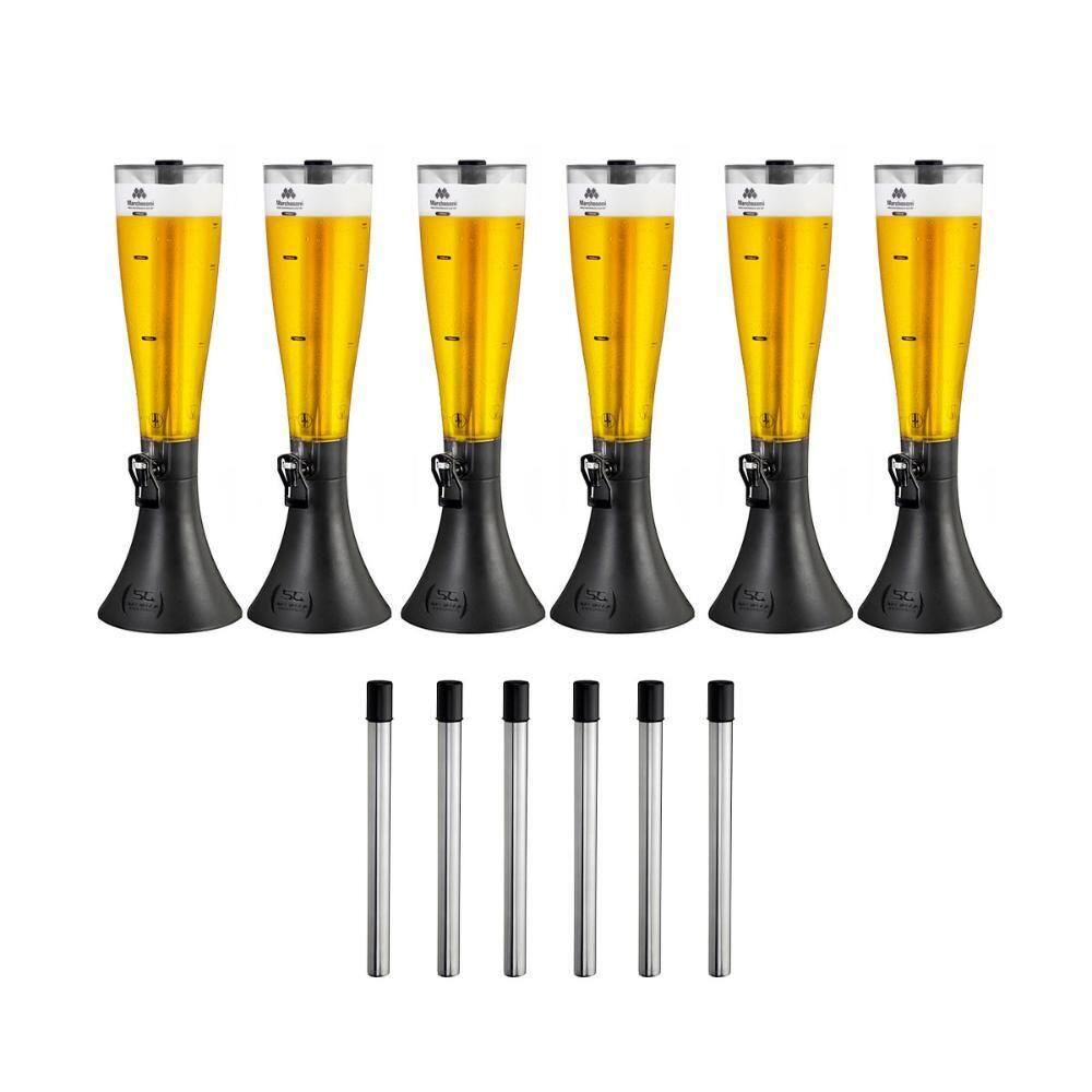 Jogo Copos Chopp Cerveja Tulipa Vidro 6pcs 230ml