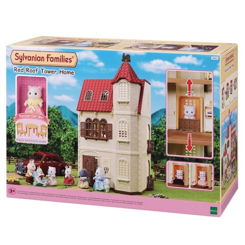 imagem-Sylvanian Families Casa com Torre e Telhado Vermelho 5400