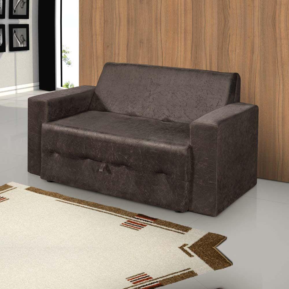 Sofá-cama Pratik 5000 Mamflex Suede Amassado