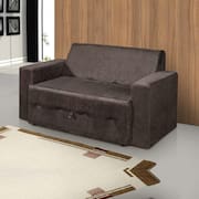 Sofá-cama Pratik 5000 Mamflex Suede Amassado