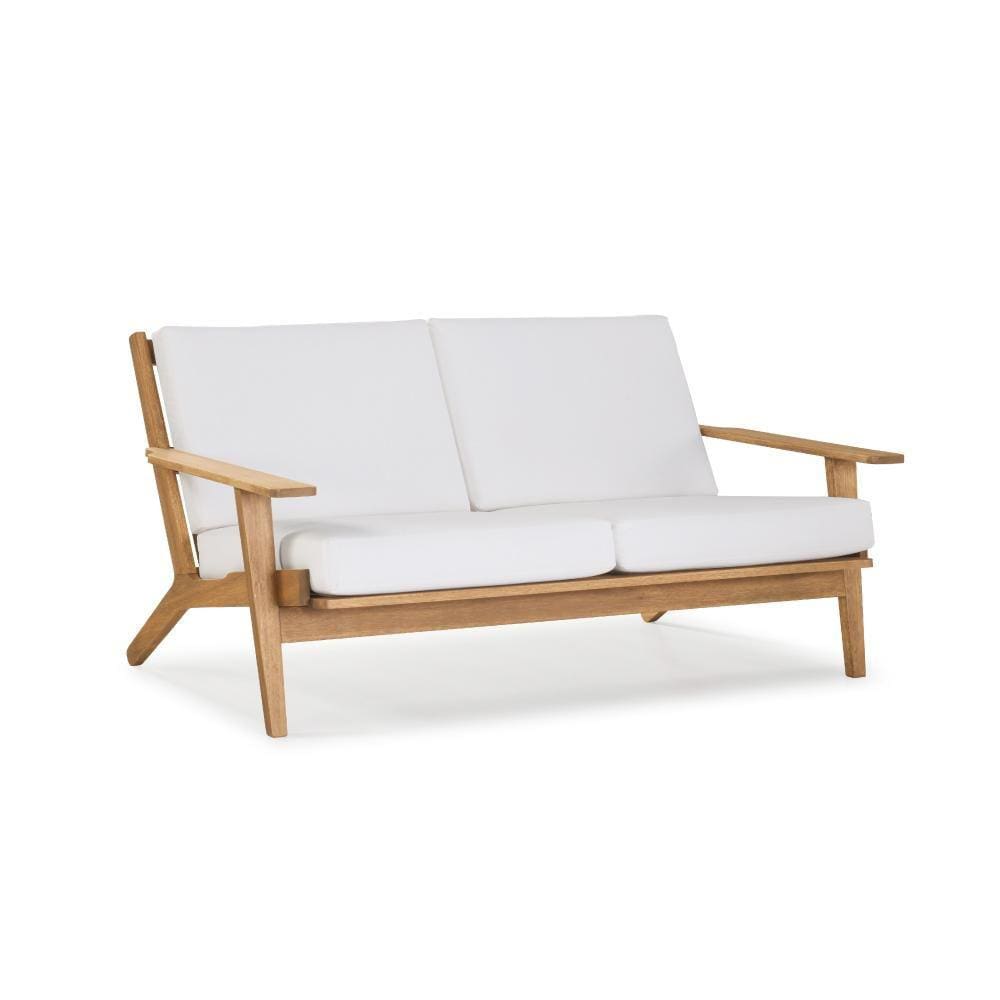 Poltrona Estofada Lotus 2 Lugares 185cm Madeira Eucalipto