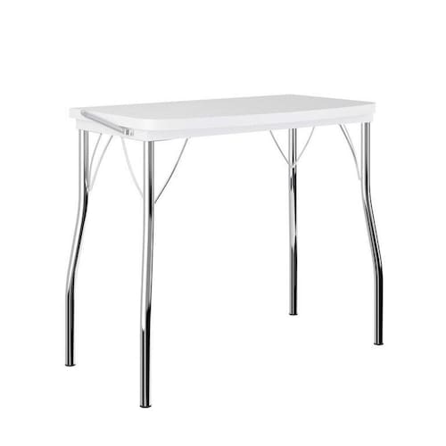 Mesa Dobrável Tampo Branco Tubos Cromados Carraro é boa?