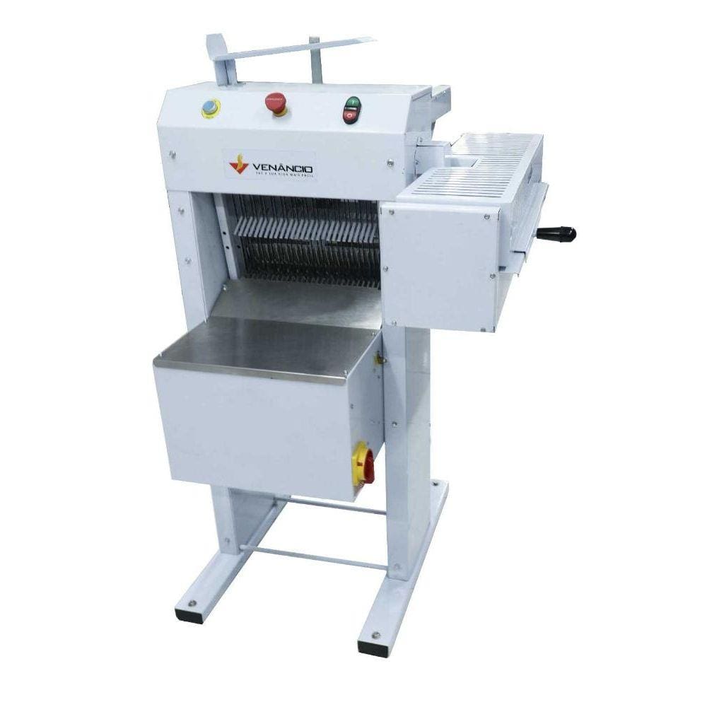 Fatiadeira de Pão 12mm COM DESCASCADOR NR12 FPSDV12NR Met. Venâncio