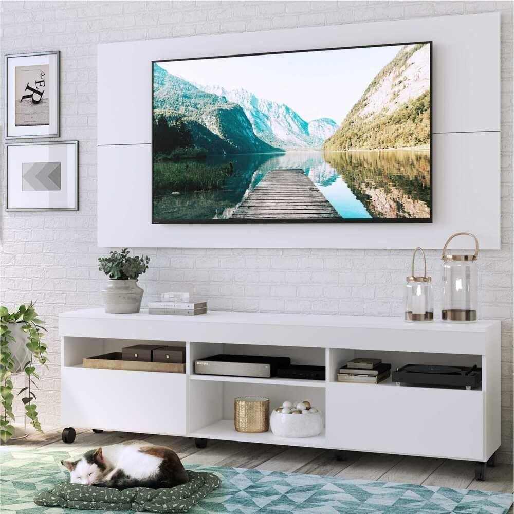 Rack c/ Painel TV até 65 Pol. e Rodízios Londres Multimóveis