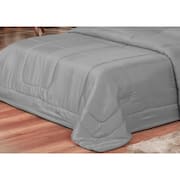 Jogo de Cama Primor Queen Kit 6 Pçs Cinza Casa Dona