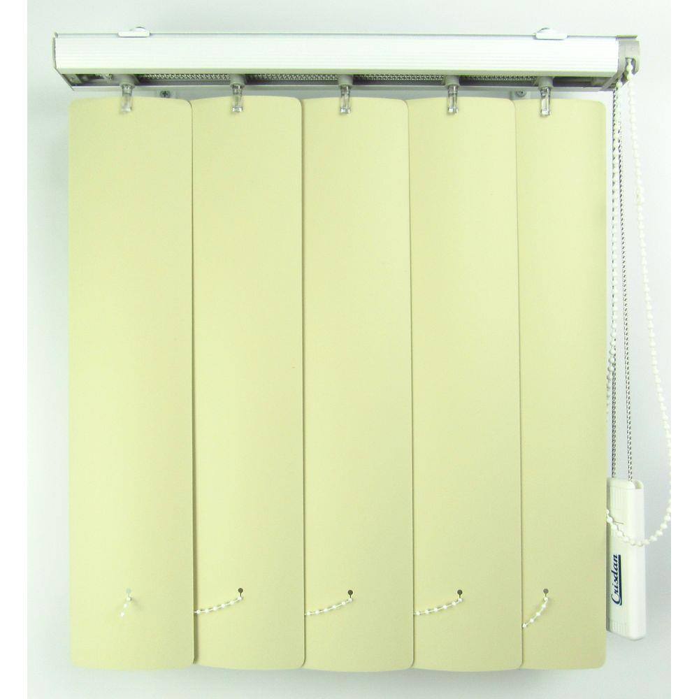 Persiana Vertical Em Pvc Crisdan Largura 1,50 X 1,50 Altura Camurça