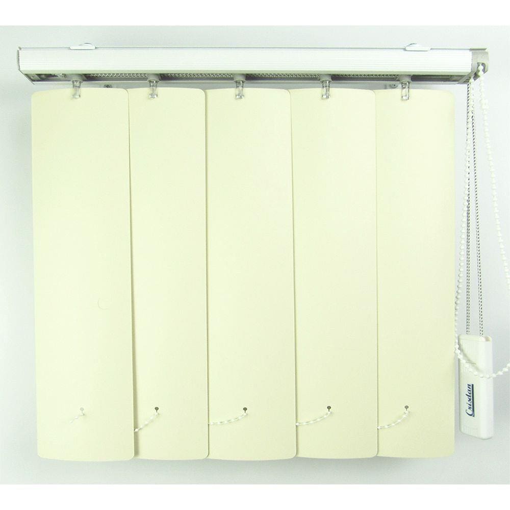 Persiana Vertical Em Pvc Crisdan Largura 2,10 X 2,20 Altura Bege