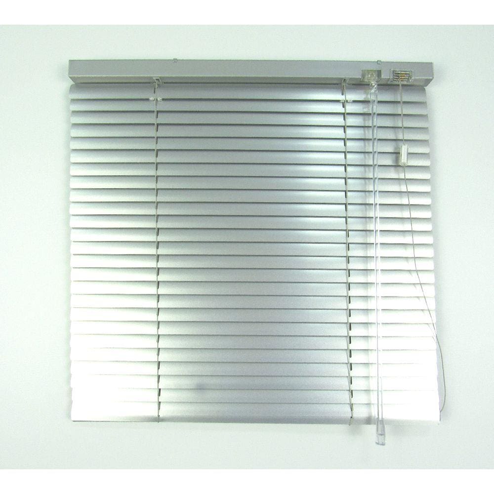 Persiana Horizontal 25Mm Alumínio Crisdan Largura 1,35 X 1,35 Altura Prata