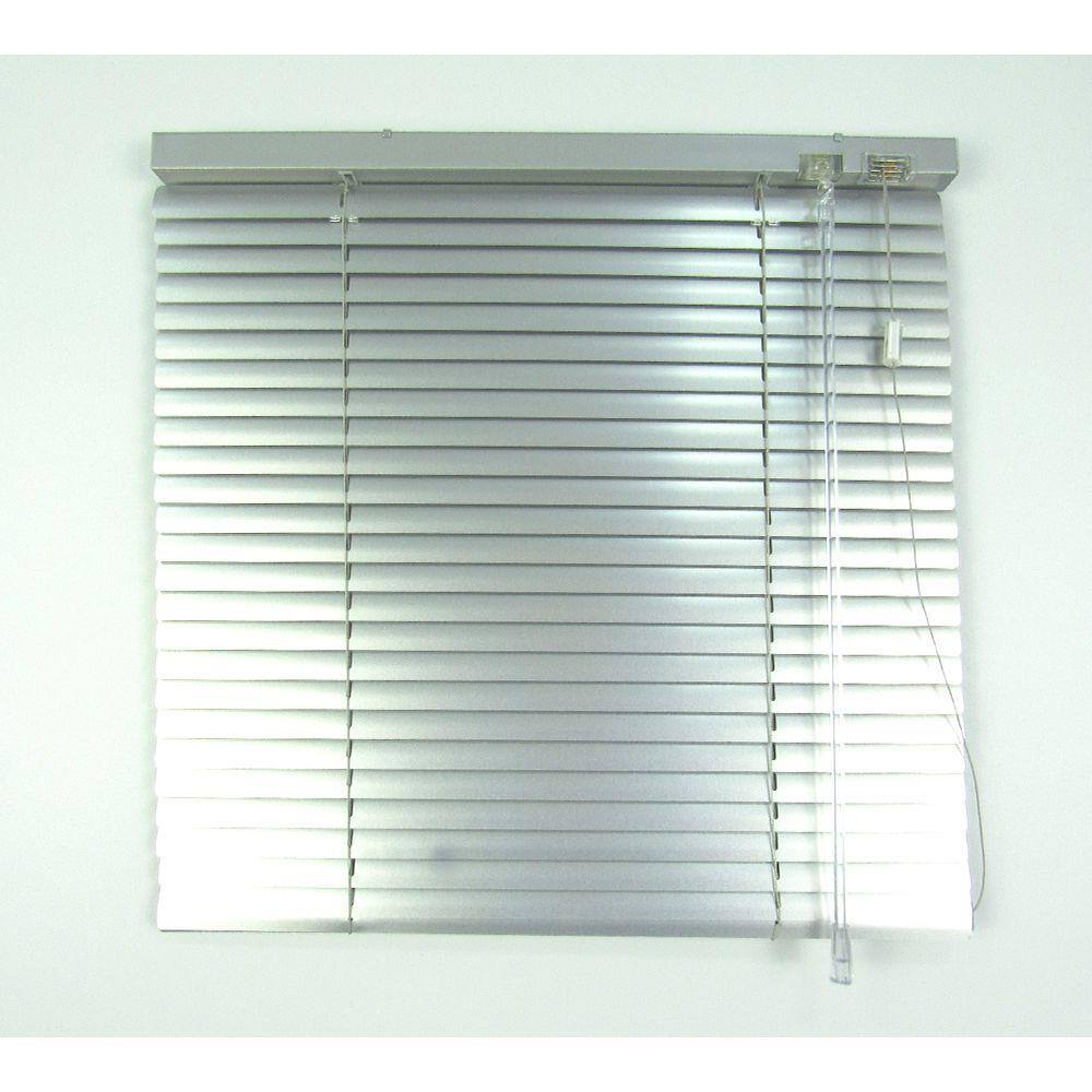 Persiana Horizontal 25Mm Alumínio Crisdan Largura 1,50 X 1,50 Altura Prata